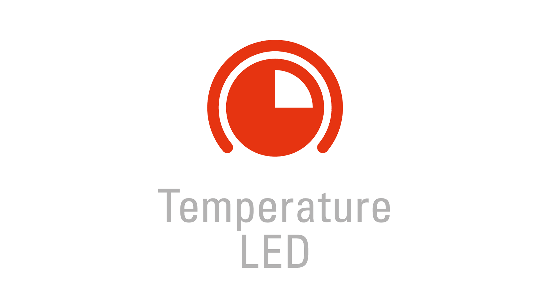 Hình ảnh biểu tượng đèn LED báo nhiệt độ tiện lợi của máy nước nóng gián tiếp Vitowell comfort Premium.