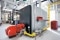 Hình ảnh minh họa nồi hơi Vitoplex 300 đạt tải cực đại 1950 kW tại trung tâm kho vận Kiesel GmbH.