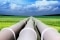 Pipeline that stretches to the horizon.